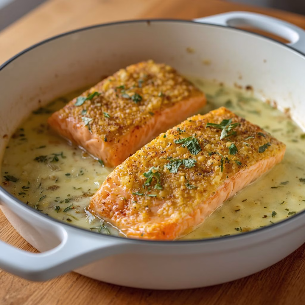 Creamy Garlic Butter Salmon Recipe