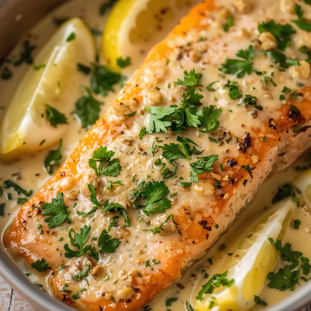 Creamy Garlic Butter Salmon Recipe