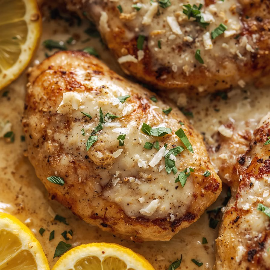 Creamy Lemon Parmesan Chicken Recipe