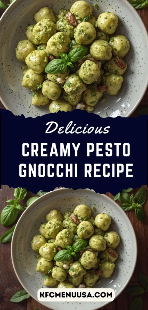 Creamy Pesto Gnocchi Recipe
