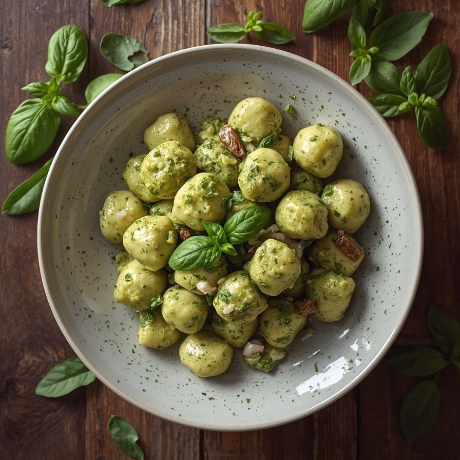 Creamy Pesto Gnocchi Recipe