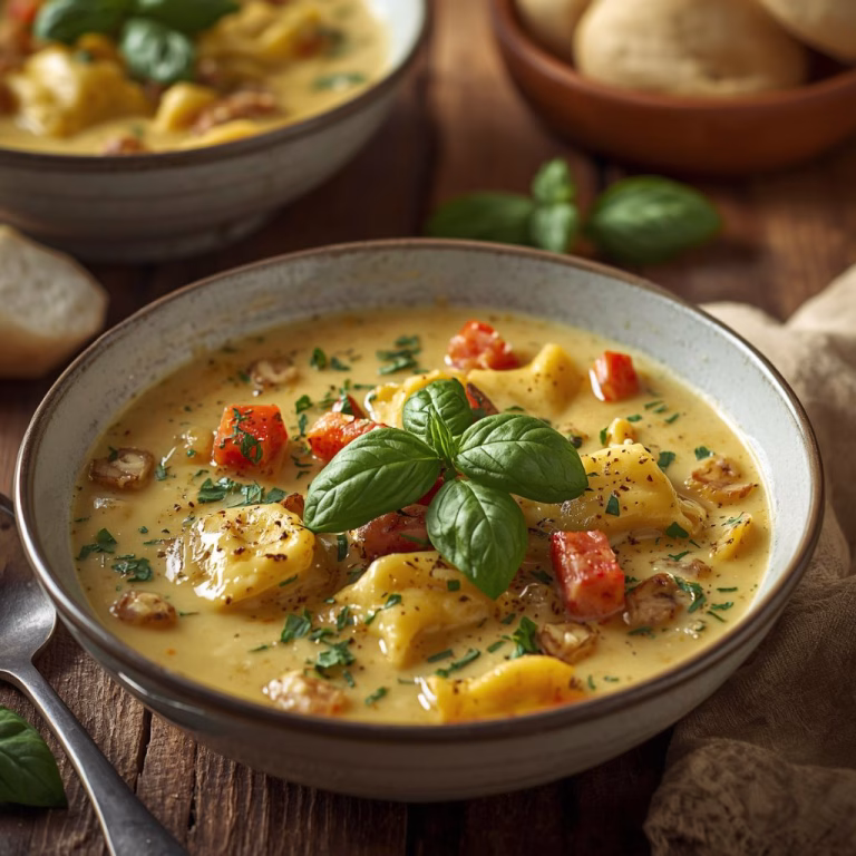 Creamy Ravioli Soup Recipe
