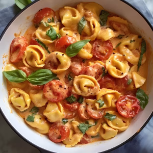 Creamy Spinach Tomato Tortellini Recipe