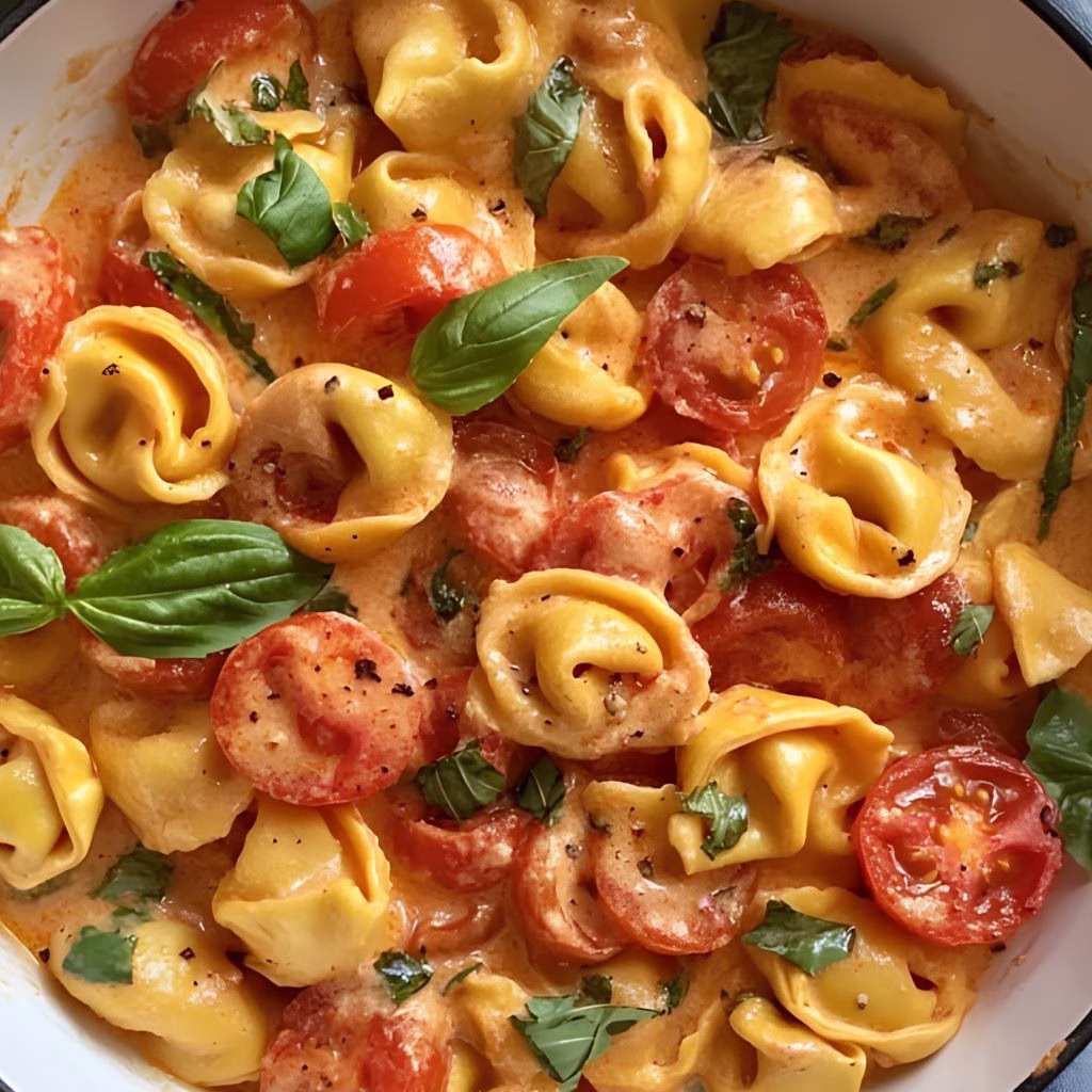 Creamy Spinach Tomato Tortellini Recipe 