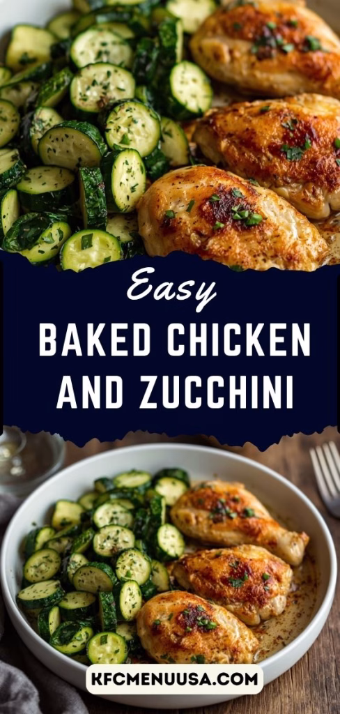 Easy Baked Chicken and Zucchini Recipe 