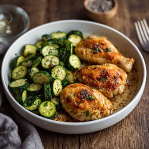 Easy Baked Chicken and Zucchini Recipe