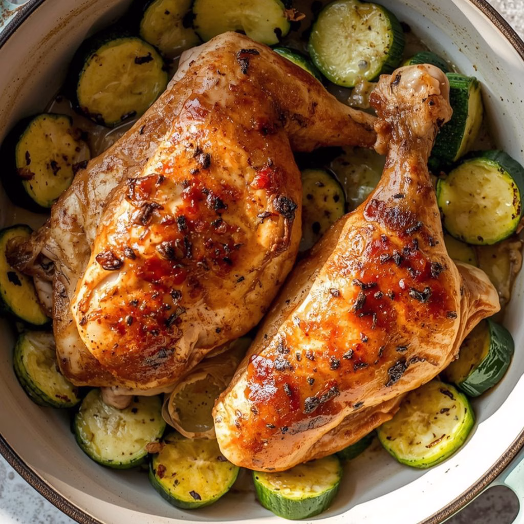 Easy Baked Chicken and Zucchini Recipe 