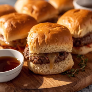 French Onion Beef Sliders Recipe