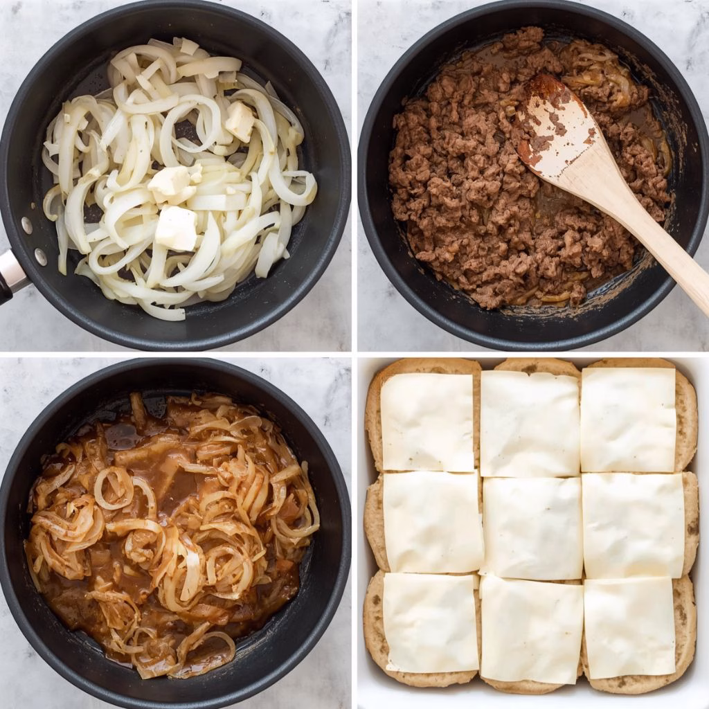 French Onion Beef Sliders Recipe