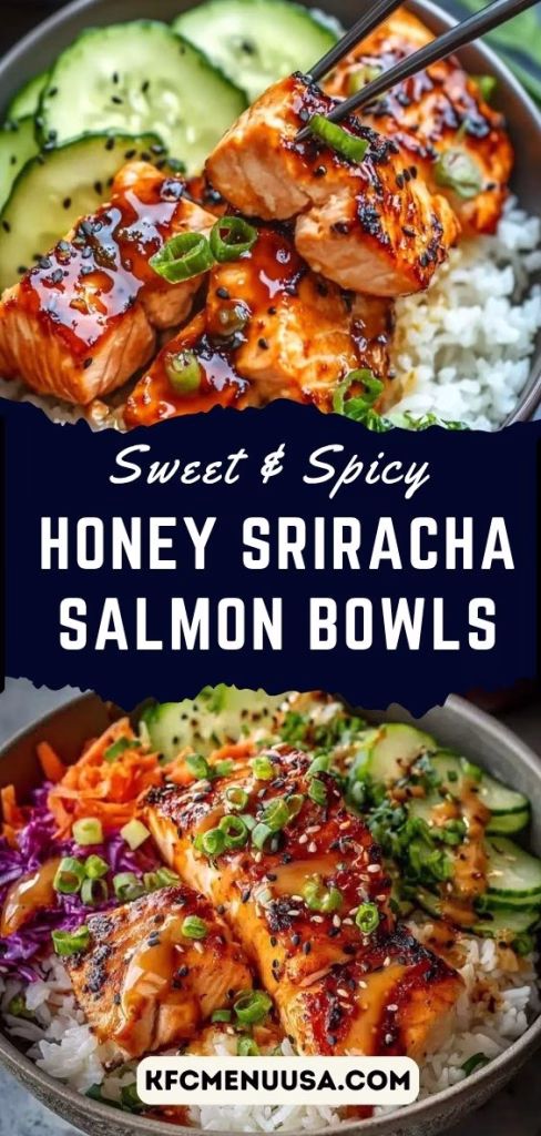 Honey Sriracha Salmon Bowls Recipe