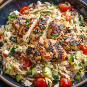 Mediterranean Chicken and Orzo Recipe
