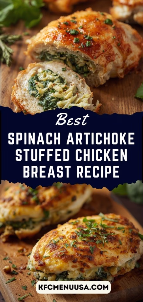 Spinach Artichoke Stuffed Chicken Breast Recipe
