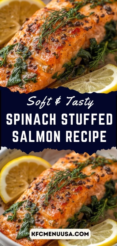 Spinach Stuffed Salmon Recipe