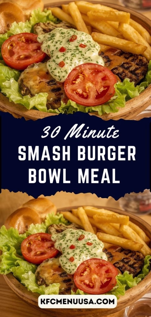 30-Minute Smash Burger Bowl Recipe