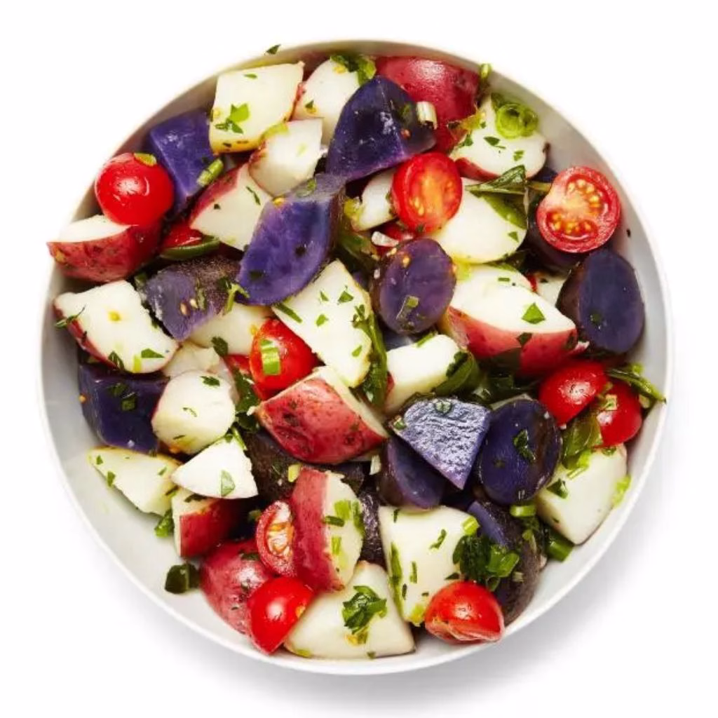 Red, White, and Blue Potato Salad Recipe