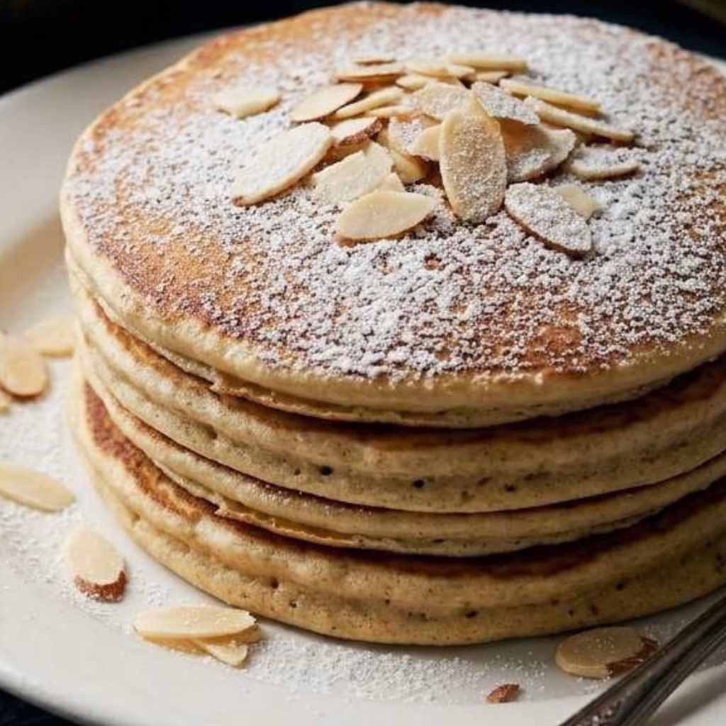 Almond Croissant Stuffed Pancakes Recipe