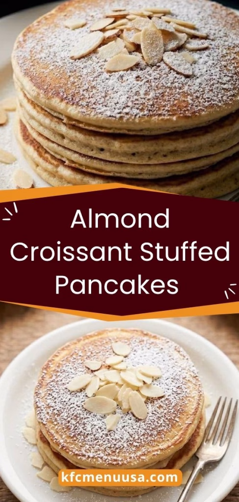 Almond Croissant Stuffed Pancakes Recipe