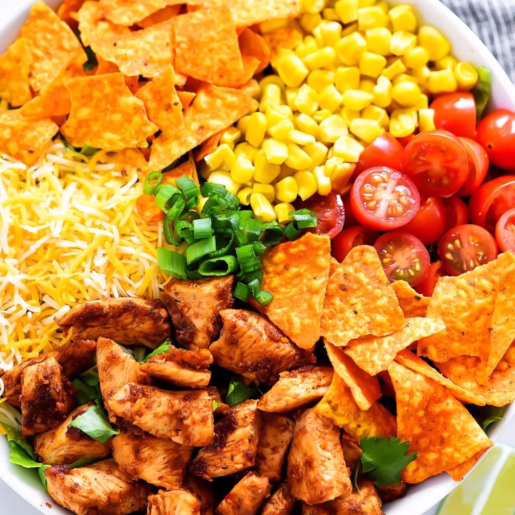 BBQ Chicken Dorito Taco Salad