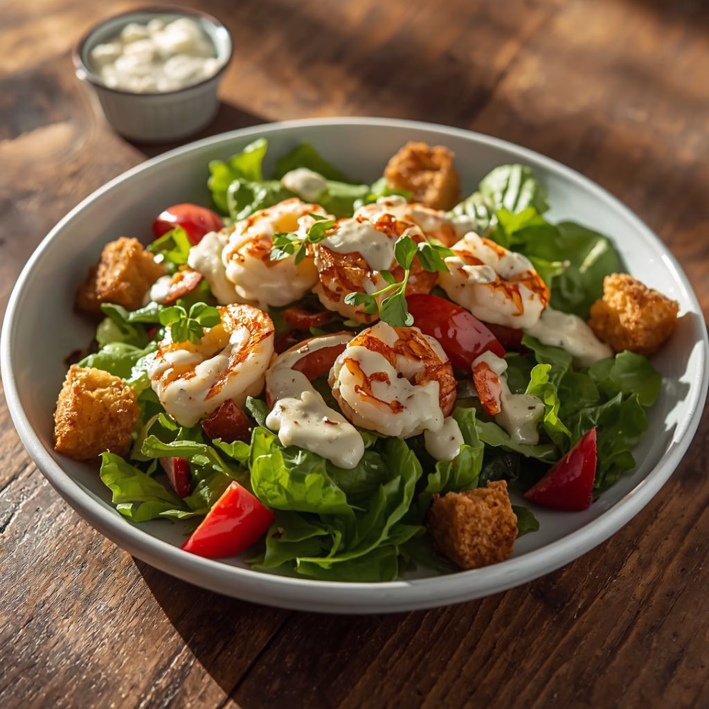 Blackened Shrimp Caesar Salad Recipe