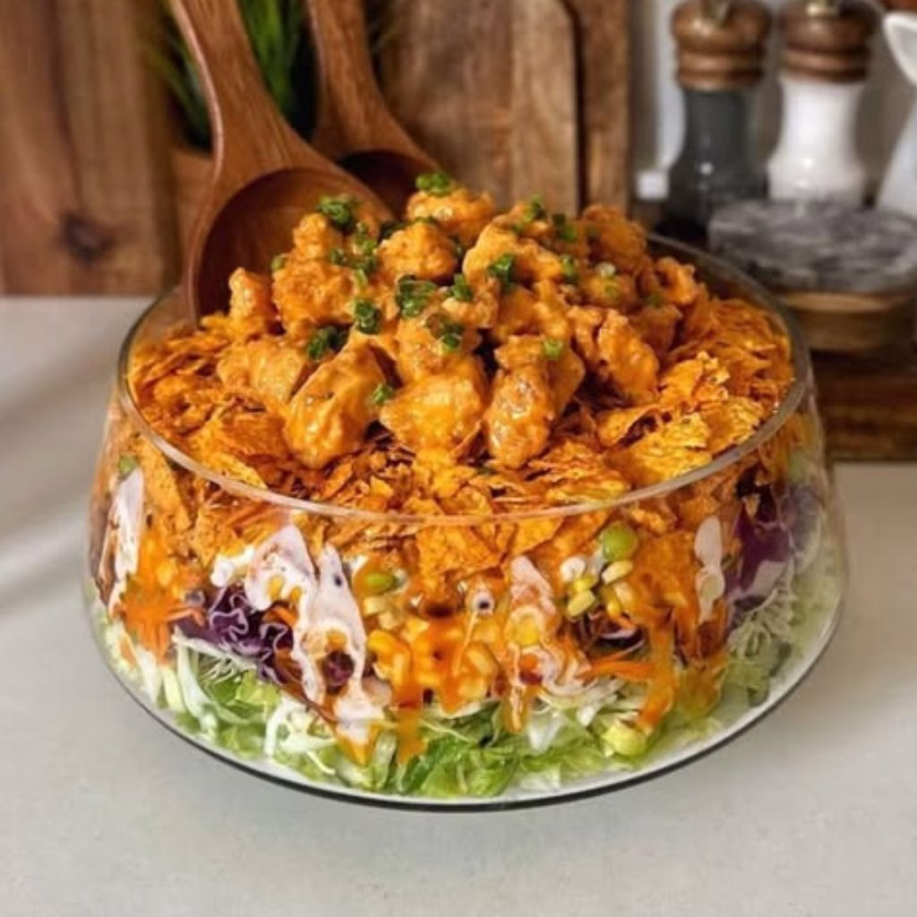 Buffalo Chicken Dorito Taco Salad