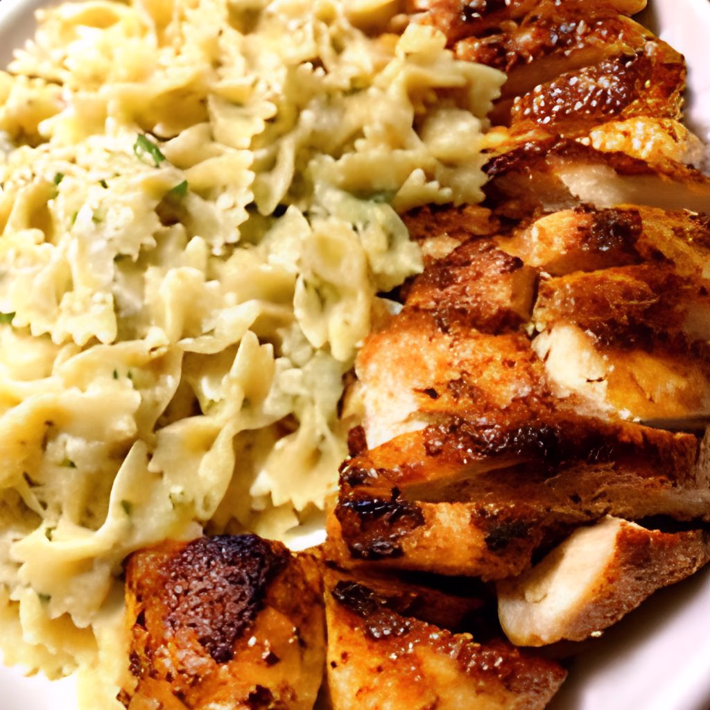 Cajun Garlic Butter Chicken Bowtie Pasta Recipe