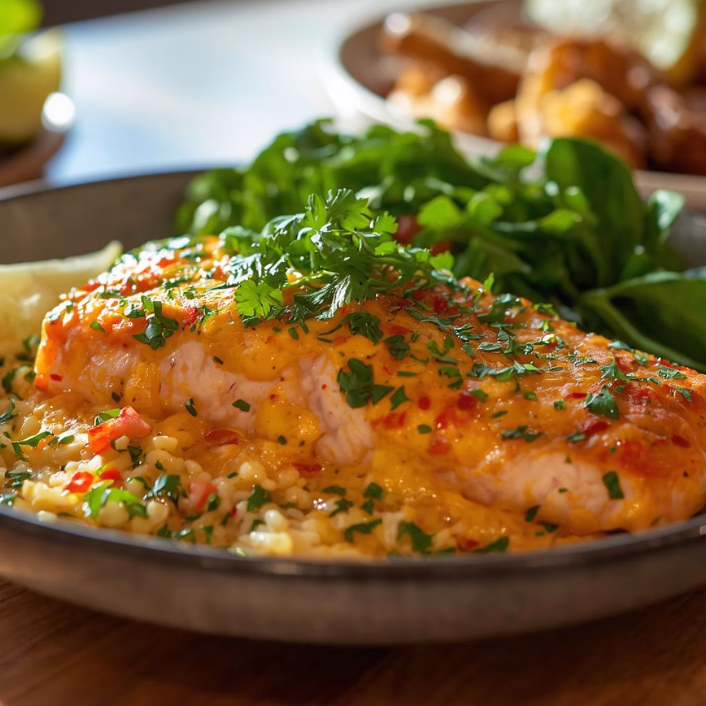 Caribbean Coconut Curry Salmon Recipe