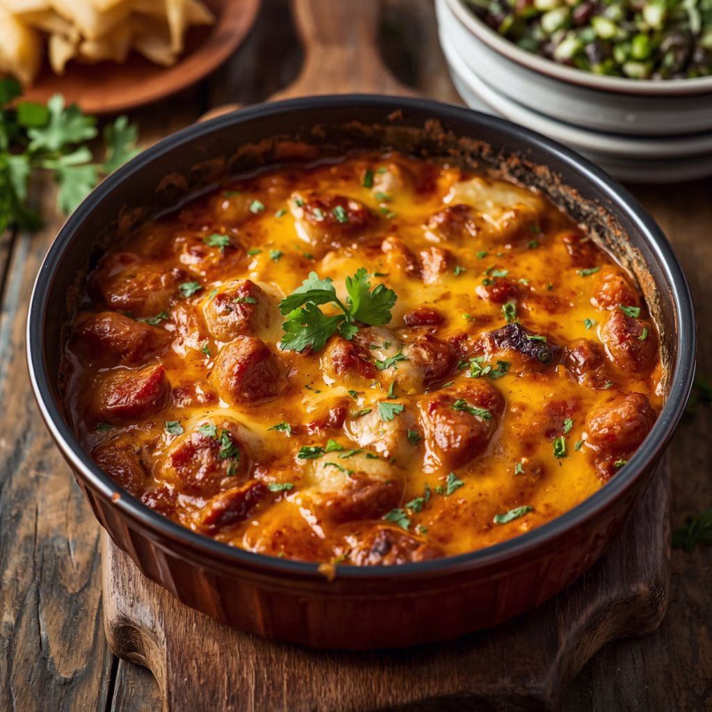 Cheesy Kielbasa and Potato Casserole Recipe