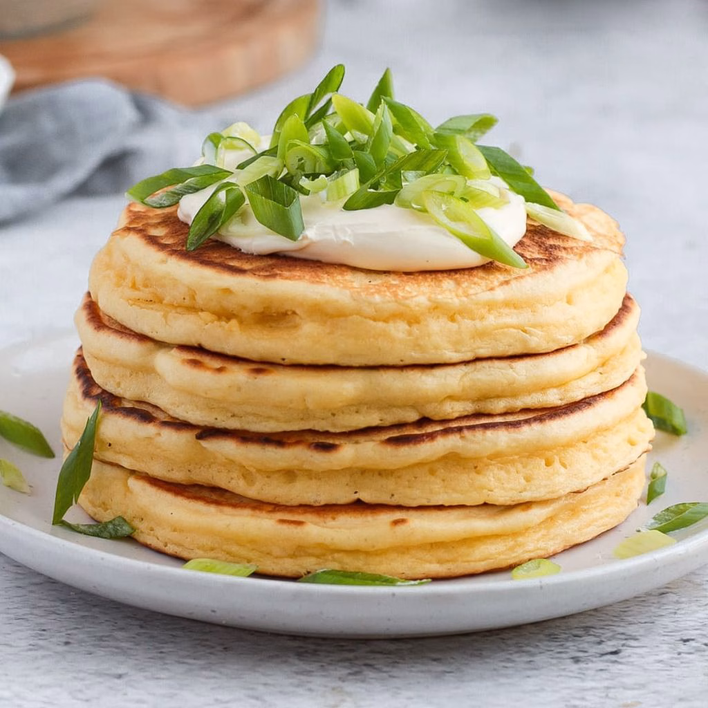 Cheesy Savory Pancakes