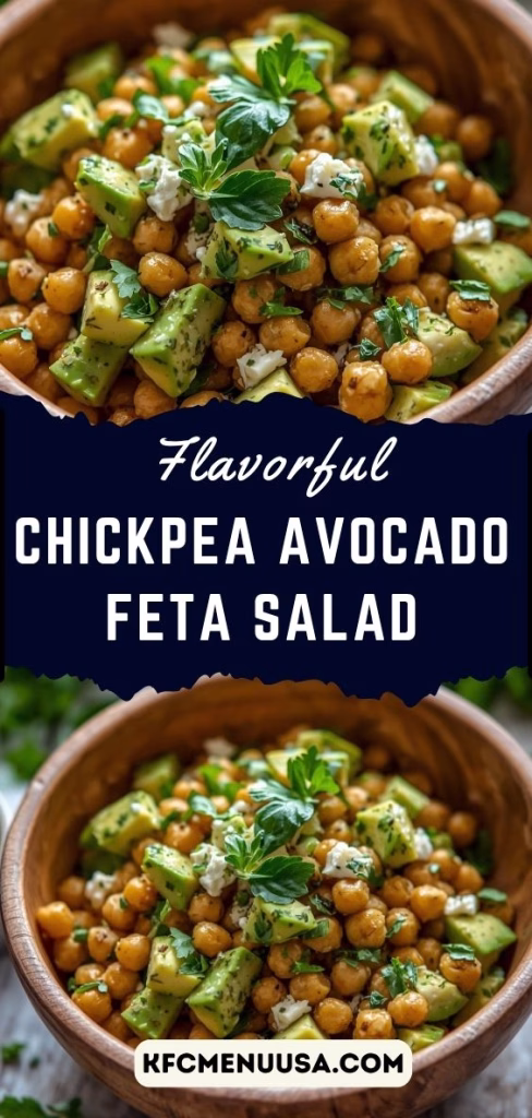 Chickpea Avocado Feta Salad Recipe