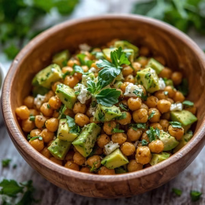 Chickpea Avocado Feta Salad Recipe