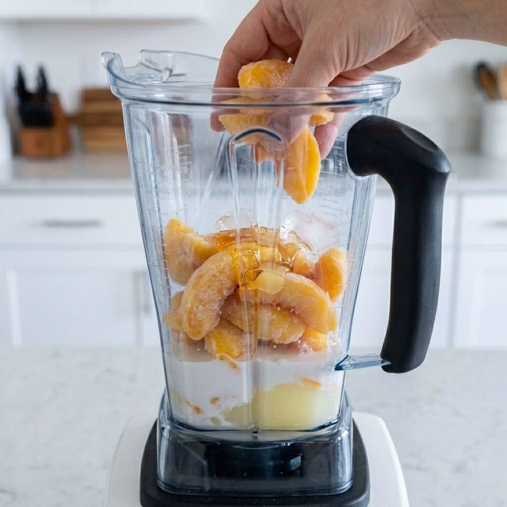 Coconut Peach Lemonade Slushies Recipe