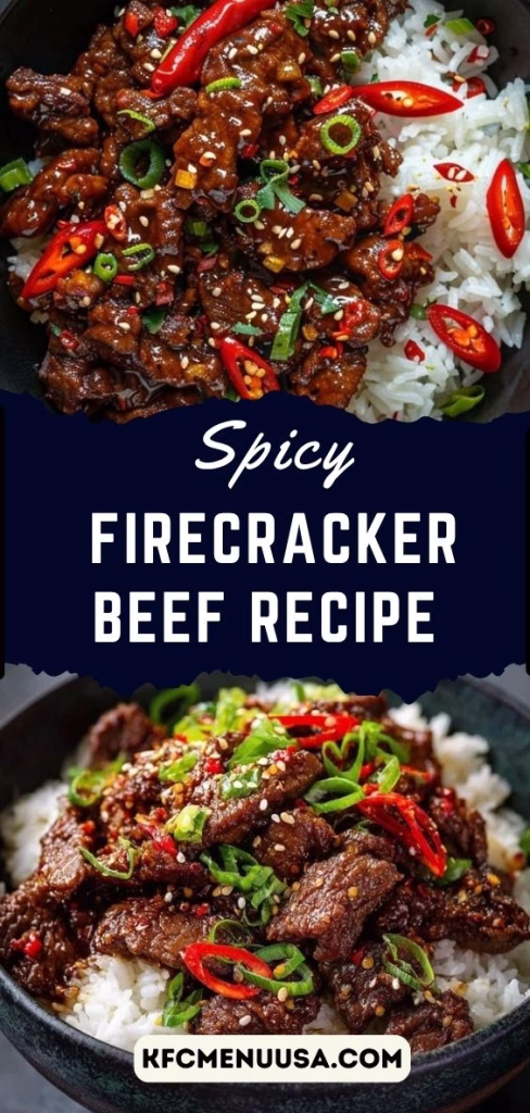 Spicy Firecracker Beef Recipe