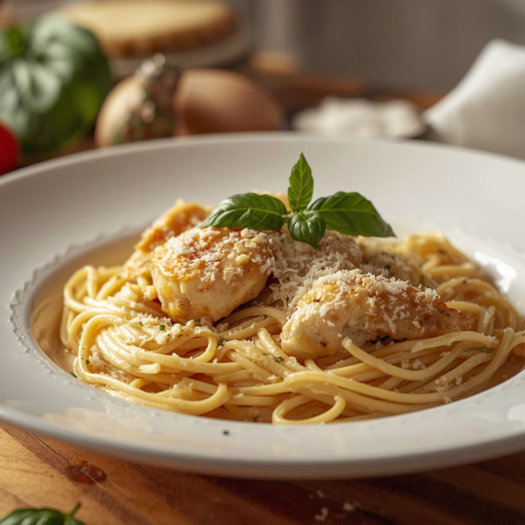Creamy Spaghetti Chicken Recipe