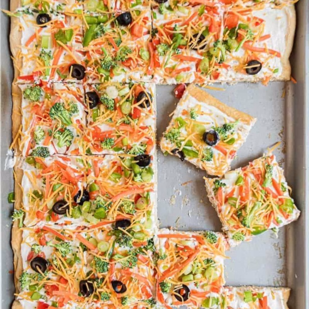 Crescent Roll Veggie Pizza