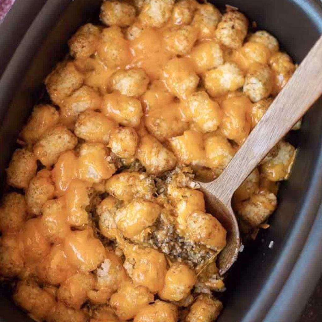 Crock Pot Tater Tot Casserole