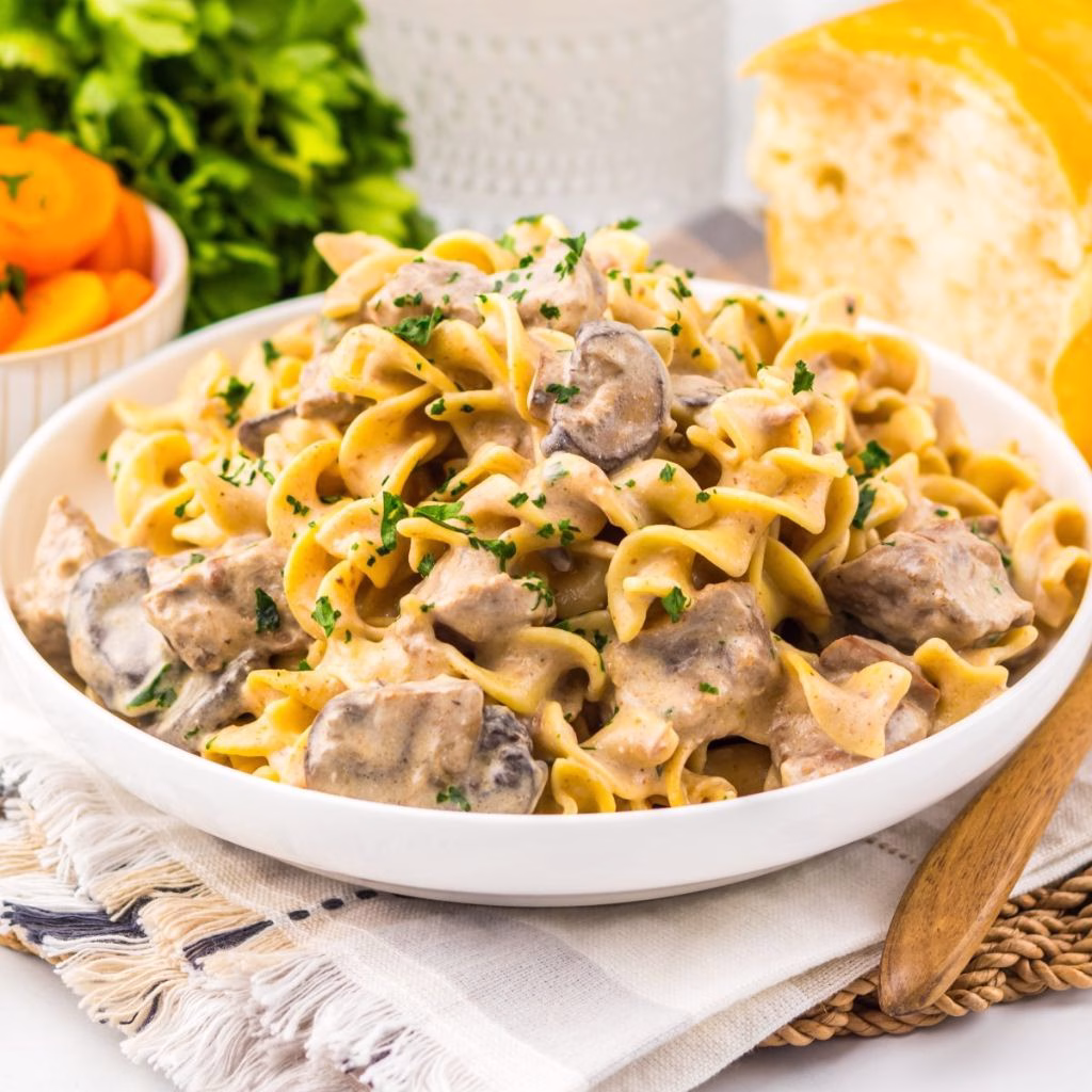 Crockpot Beef Stroganoff