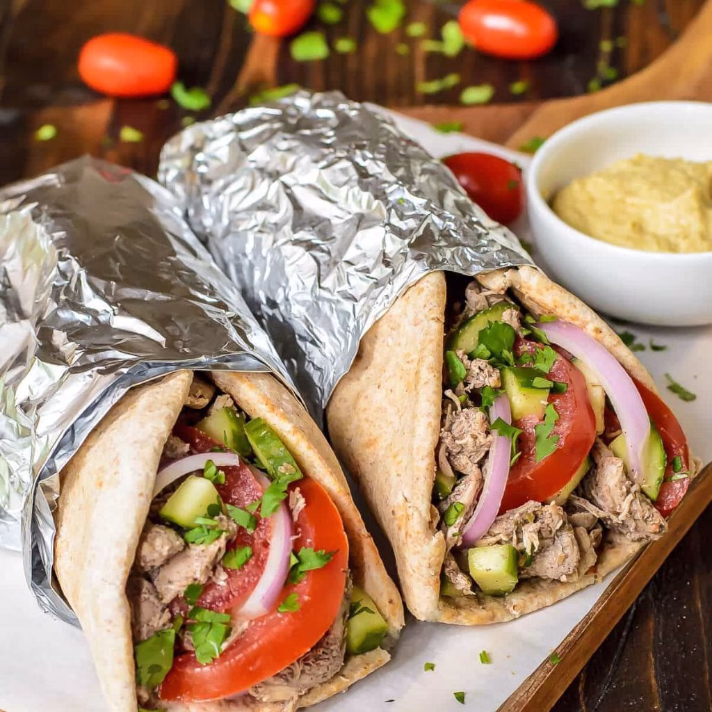 Crockpot Chicken Shawarma