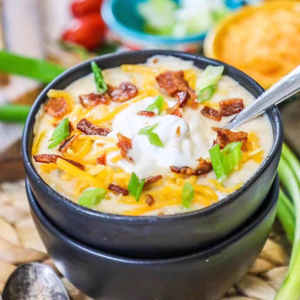 Crockpot Loaded Potato Soup