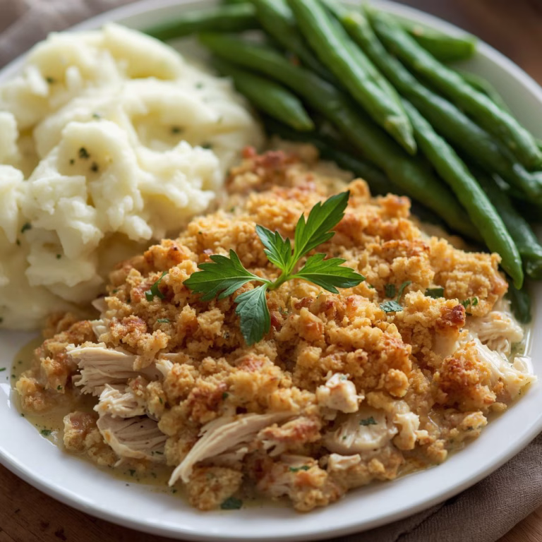 Crockpot Chicken and Stuffing Recipe