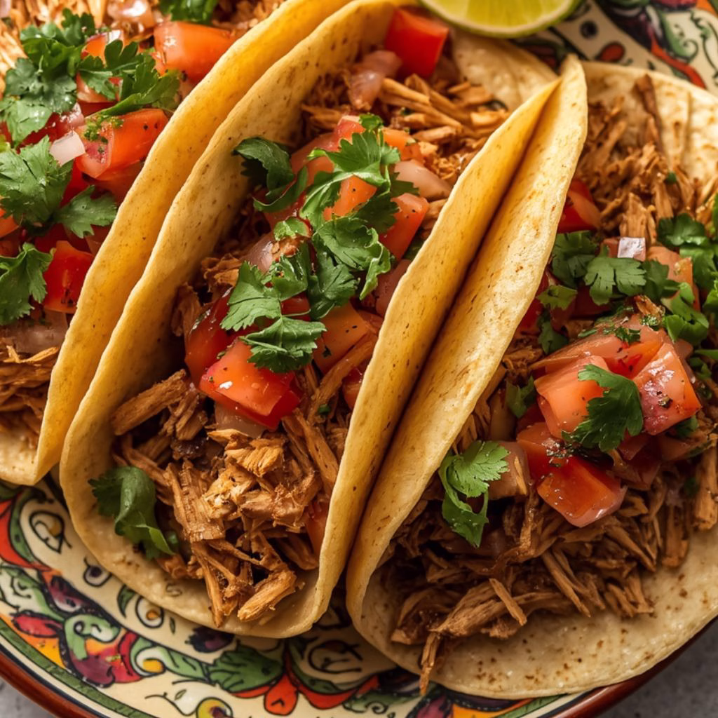Crockpot Shredded Chicken Tacos Recipe