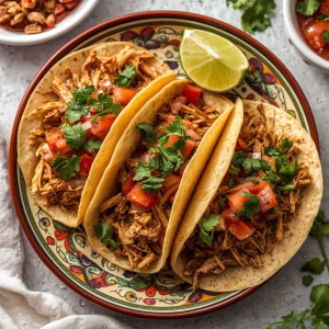 Crockpot Shredded Chicken Tacos Recipe