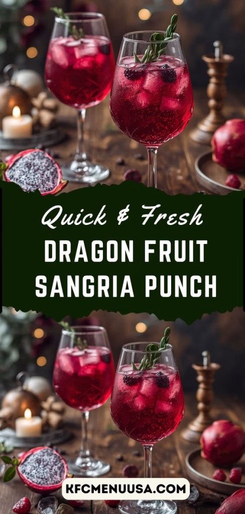 Dragon Fruit Sangria Punch Recipe