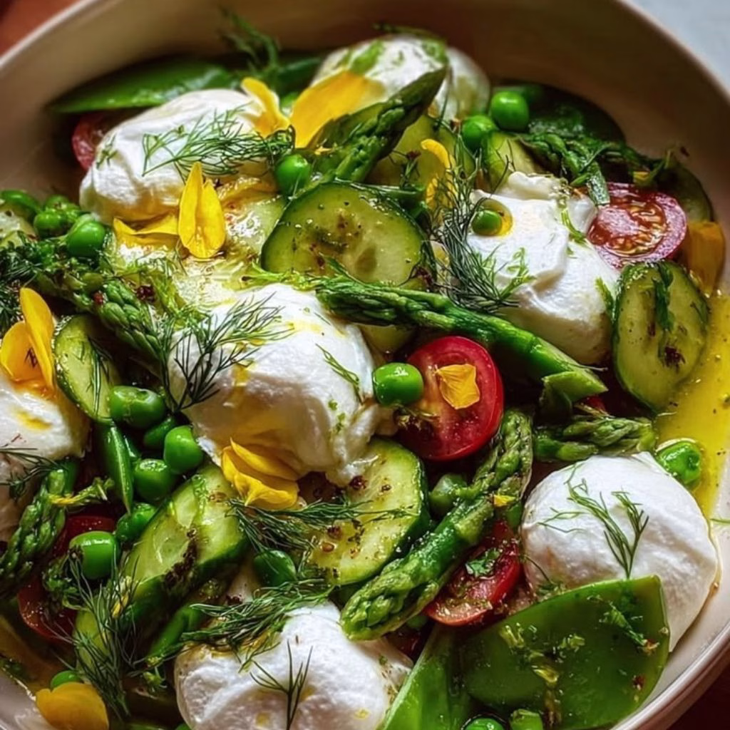 Easy Spring Salad With Burrata Recipe