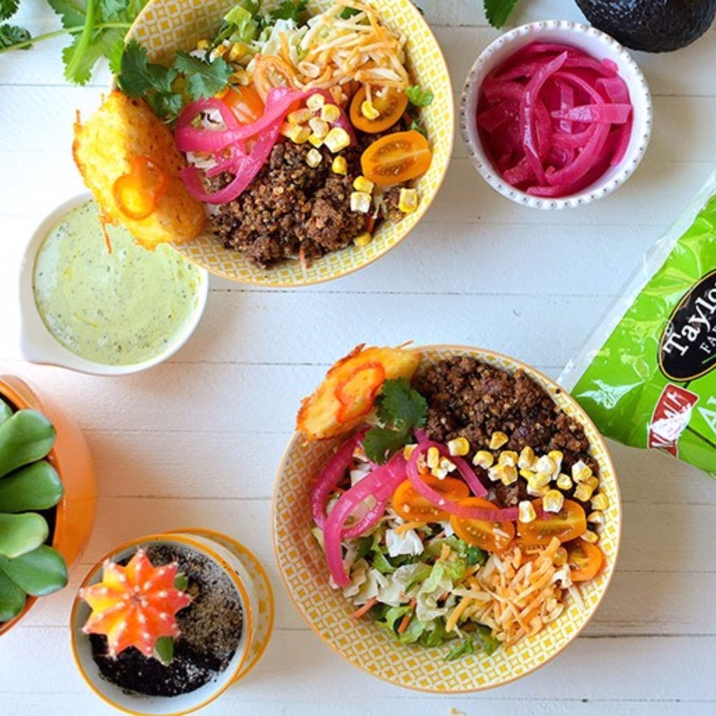 Fiesta Taco Dorito Salad with Avocado Ranch