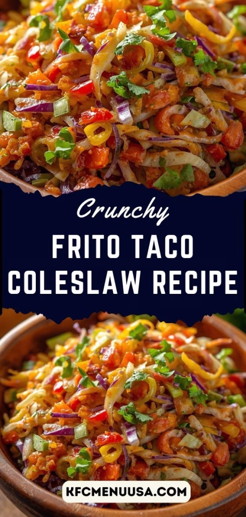 Frito Taco Coleslaw Recipe – Crunchy, Creamy & Perfect for Any Gathering
