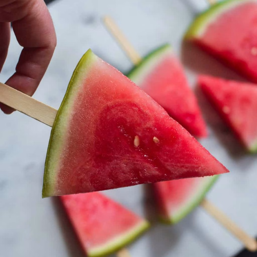 Frozen Watermelon Popsicles