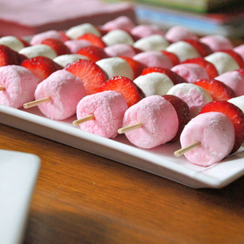 Fruit and Marshmallow Skewers