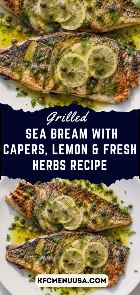 Grilled Sea Bream with Capers, Lemon & Fresh Herbs Recipe