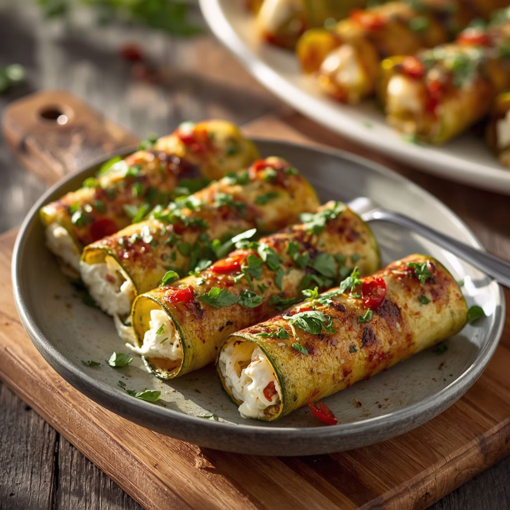 Grilled Zucchini Rolls with Ricotta Recipe