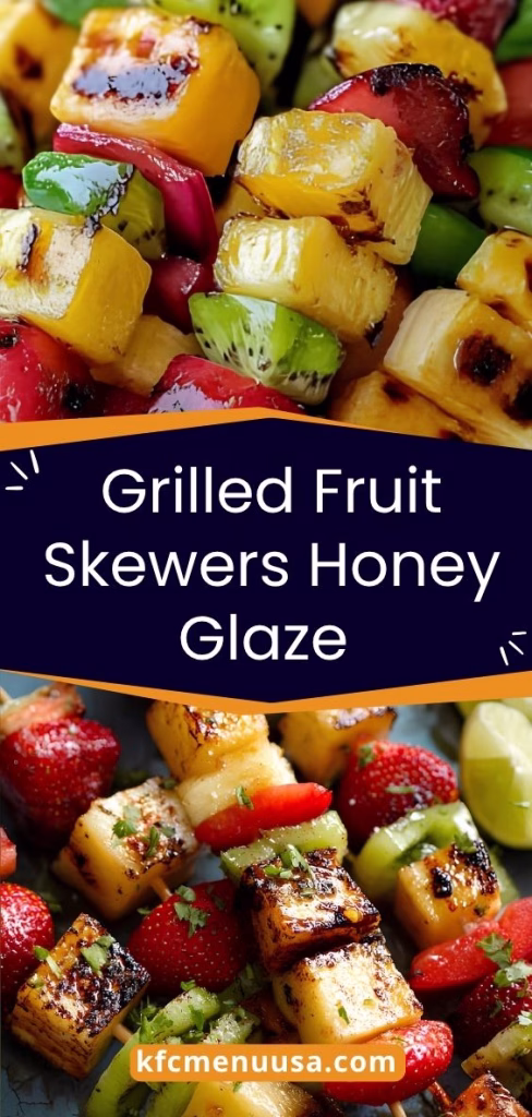 Grilled Fruit Skewers with Honey Glaze
